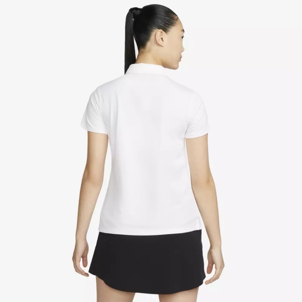 NWT Nike Women's White Short Sleeve Golf Polo Shirt, Sizes S and M - Picture 2 of 10